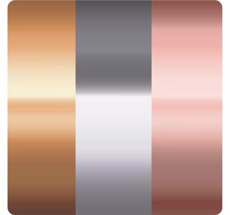 Dessous de verre rayures métalliques dégradées - TenStickers