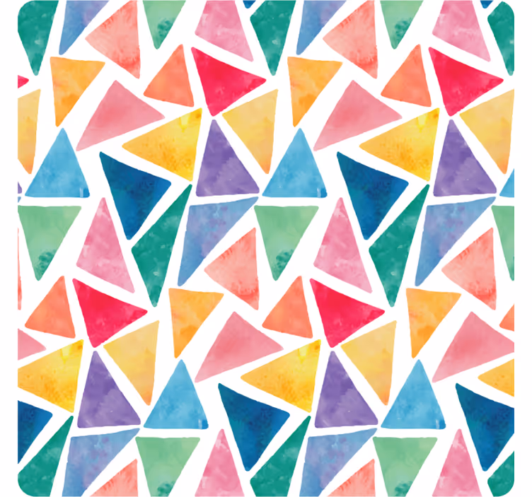 Dessous de verre motif triangulaire coloré - TenStickers