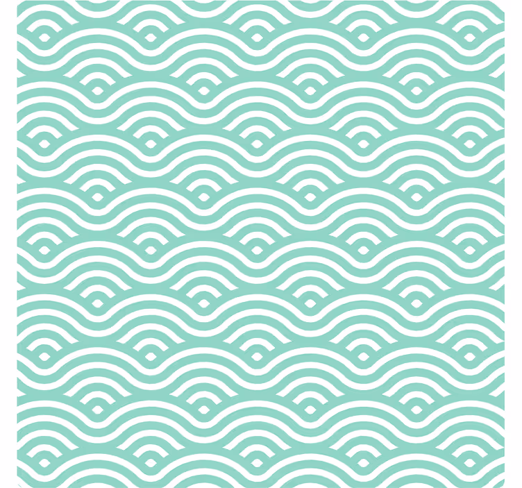 Dessous de verre motif lignes ondulées - TenStickers