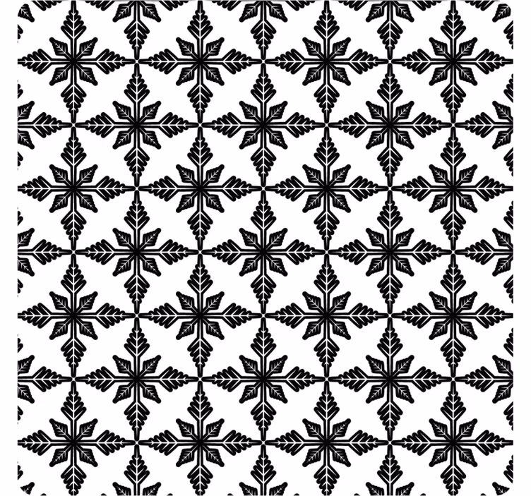 Dessous de verre motif géométrique noir - TenStickers