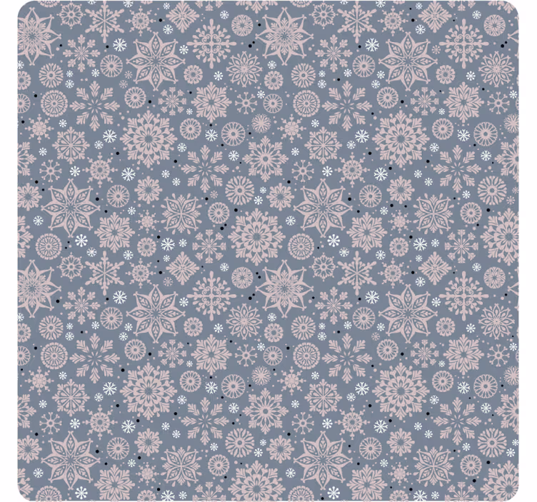 Dessous de verre noël motif floral hivernal - TenStickers