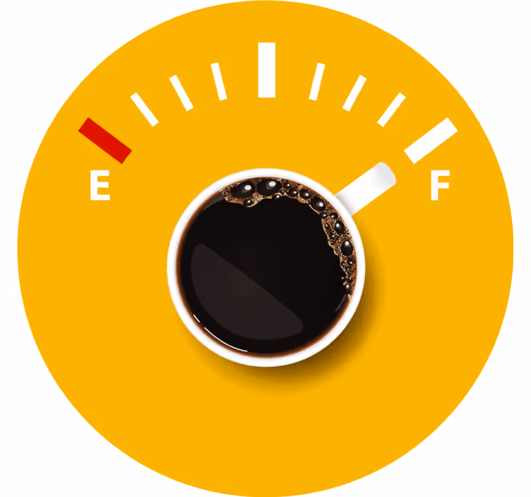 Dessous de verre personnalisable indicateur de niveau café - TenStickers