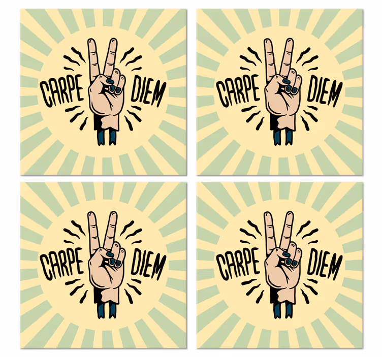 Dessous de verre citation symbole de paix - TenStickers