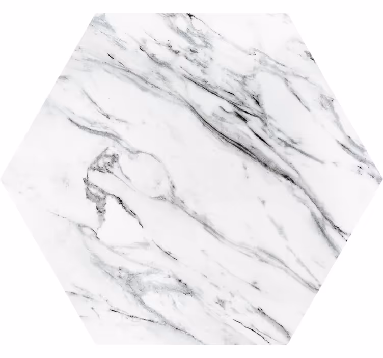 Dessous de verre motif marbre hexagonal - TenStickers