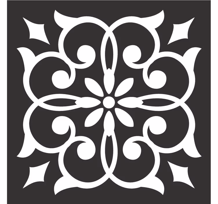 Dessous de verre motif botanique élaboré - TenStickers