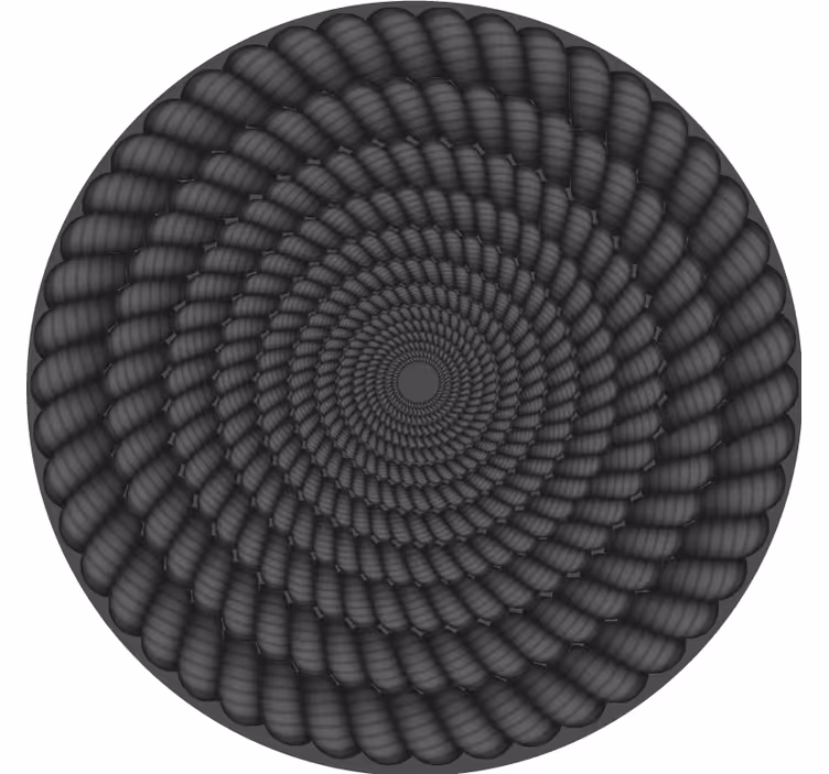 Dessous de verre motif spirale rond - TenStickers
