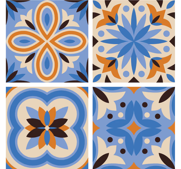 Dessous de verre motifs botaniques élaborés - TenStickers