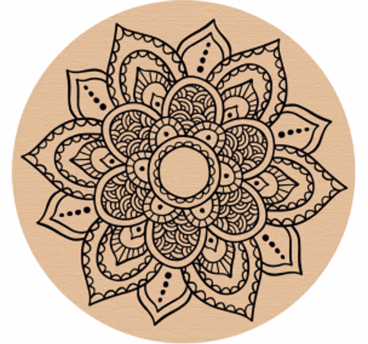 Dessous de verre motif floral délicat - TenStickers