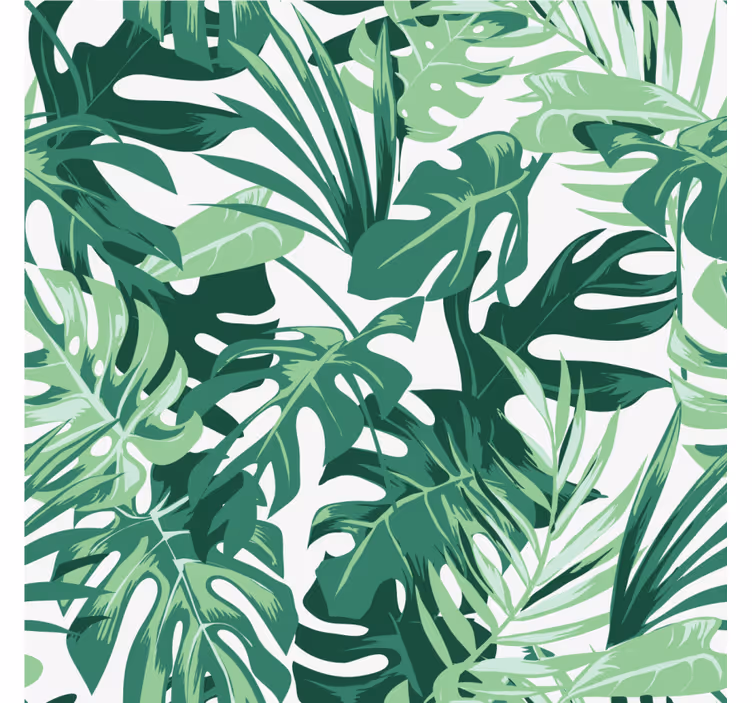 Dessous de verre inspiration feuilles tropicales - TenStickers