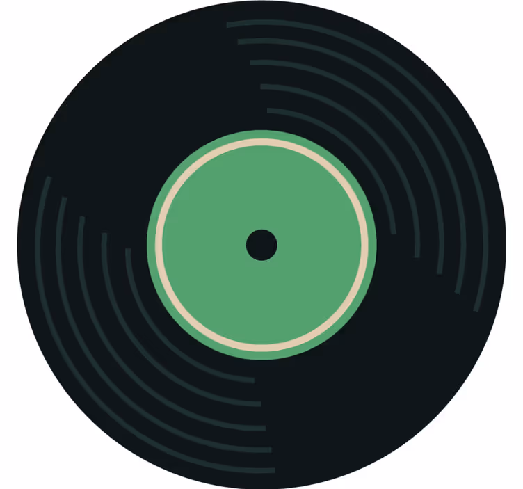 Dessous de verre Ensemble disques style disco - TenStickers