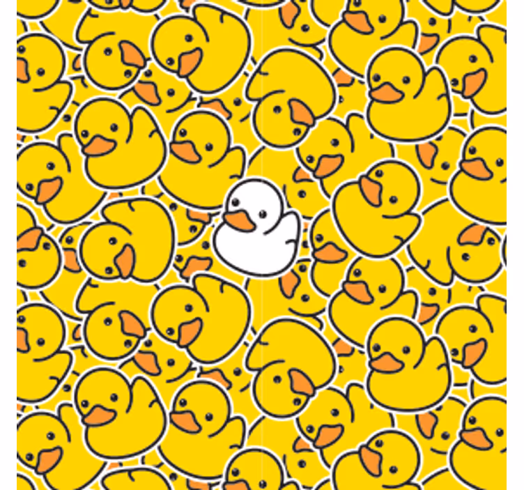 Dessous de verre geek motif canards en caoutchouc amusants - TenStickers