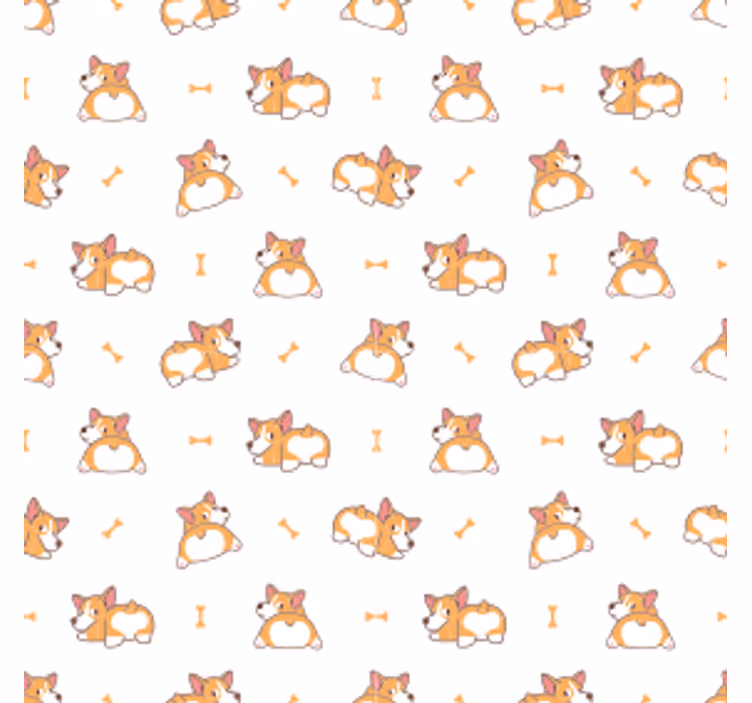 Dessous de verre geek motif corgi ludique - TenStickers