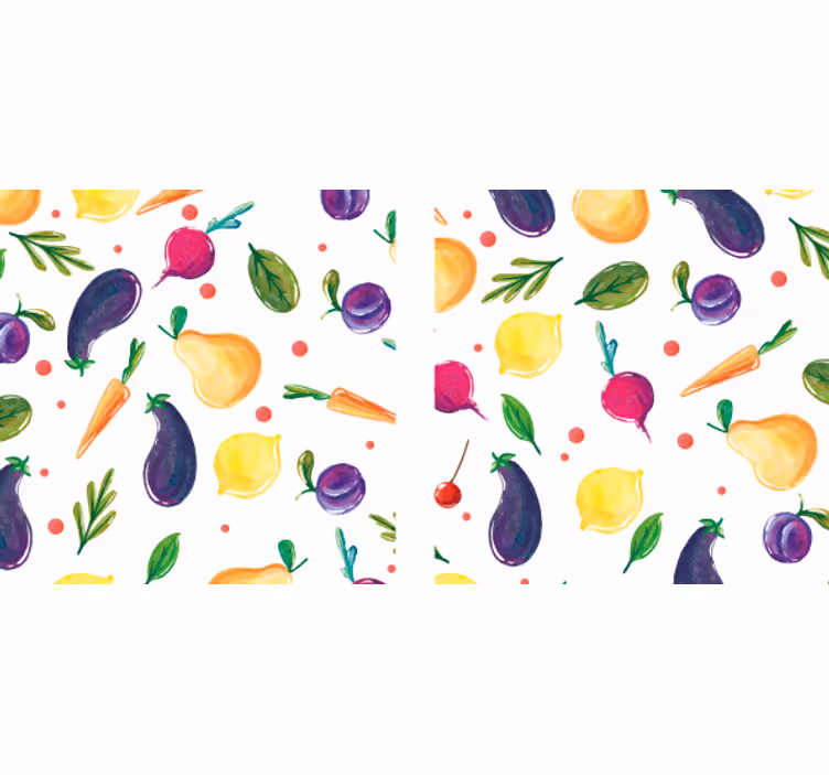 Dessous de verre moderne motif fruits colorés - TenStickers