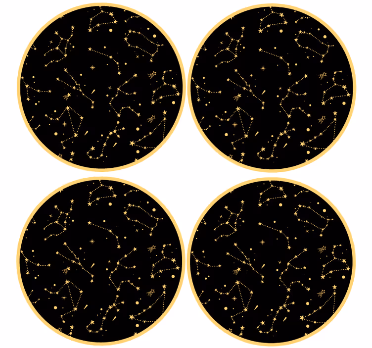 Dessous de verre geek motifs célestes - TenStickers