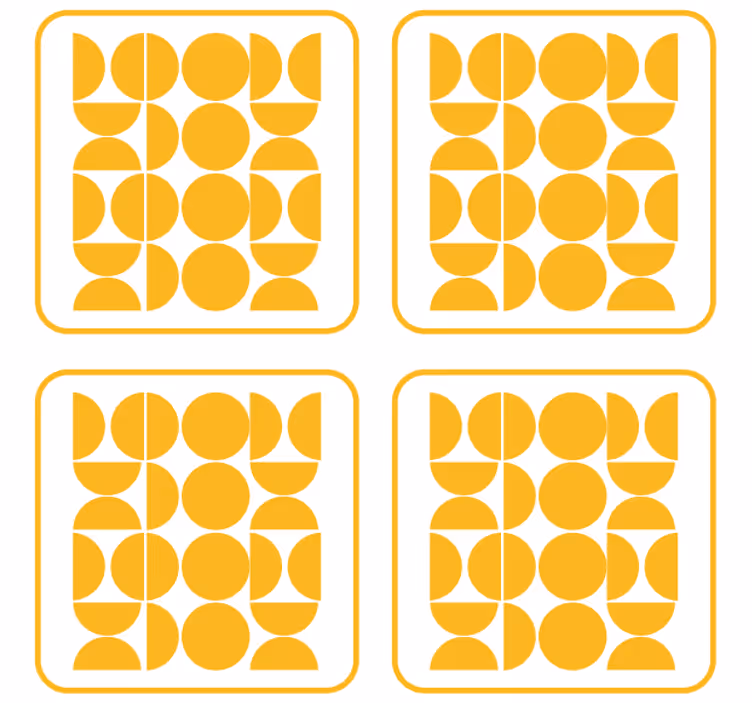 Dessous de verre motifs de formes géométriques - TenStickers