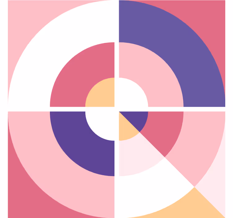 Dessous de verre moderne formes géométriques colorées - TenStickers