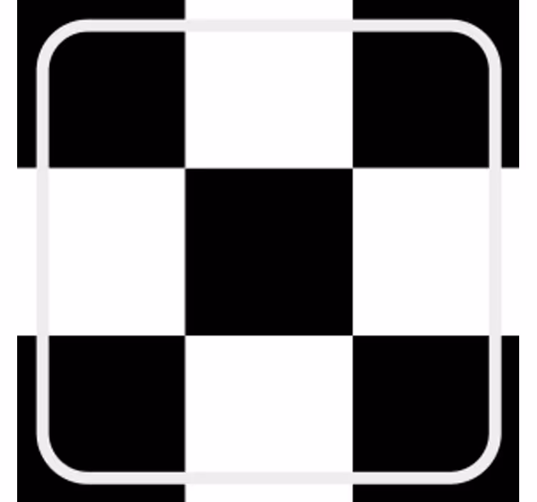 Dessous de verre motif damier carré - TenStickers