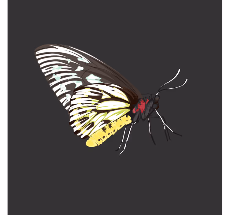 Dessous de verre geek art de papillon coloré - TenStickers