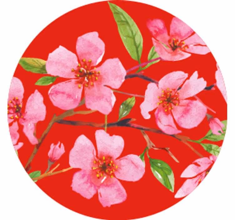 Dessous de verre fleuraison rose poudrée - TenStickers