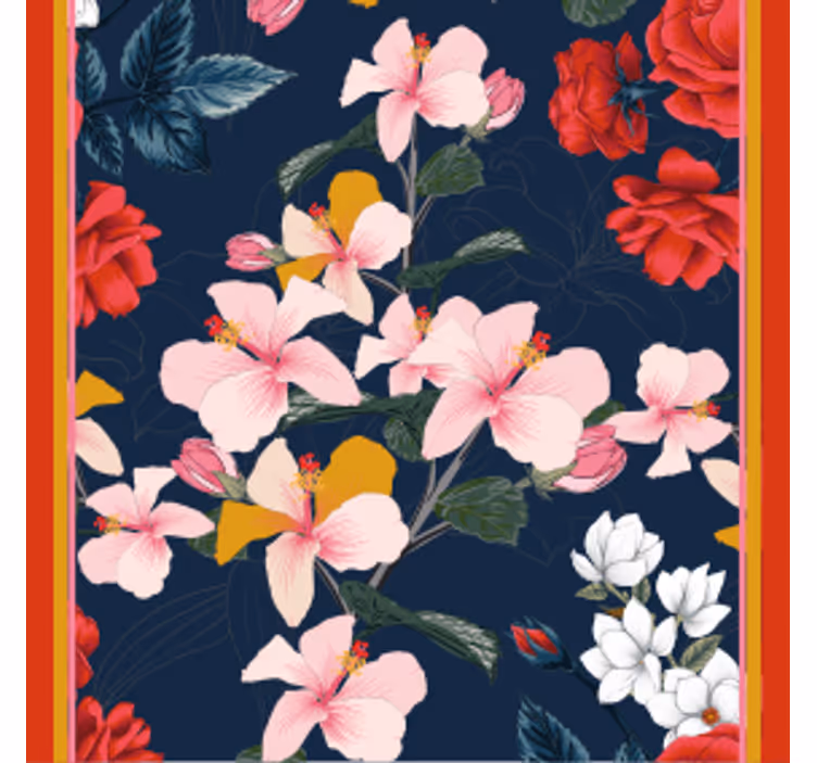 Dessous de verre geek motif floral tropical - TenStickers