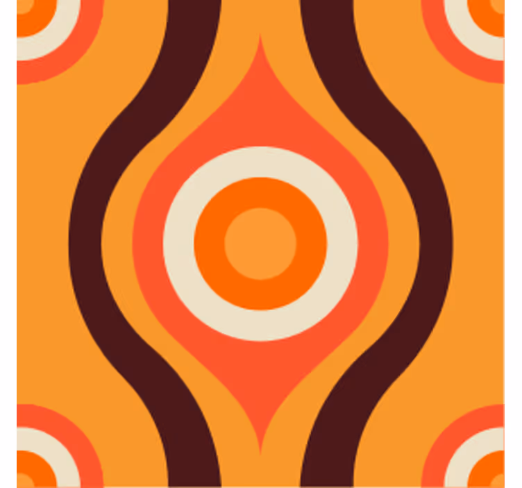 Dessous de verre geek motif circulaire rétro - TenStickers