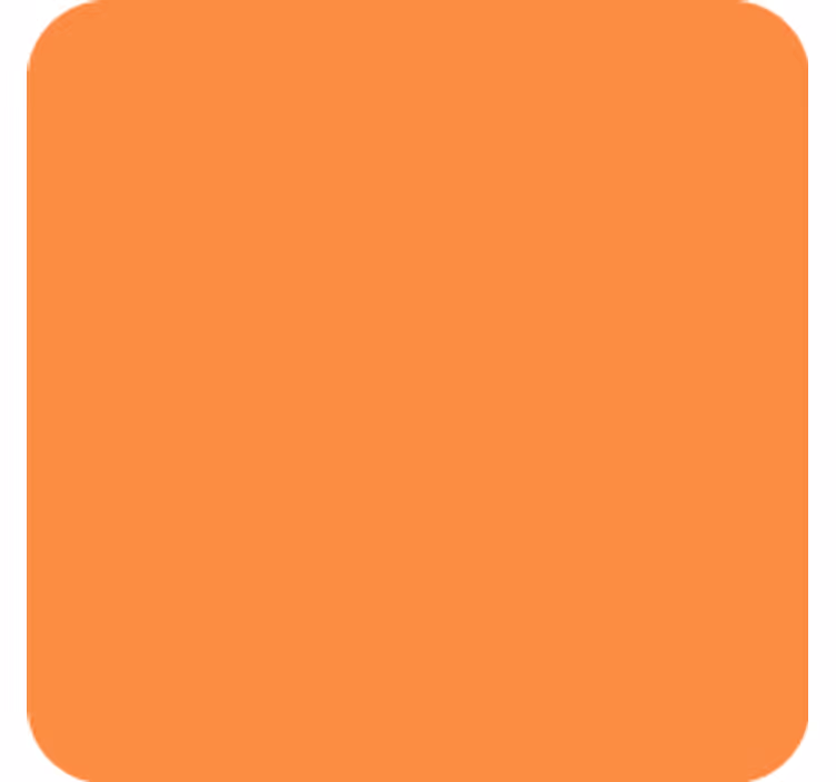 Dessous de verre surface orange simple - TenStickers