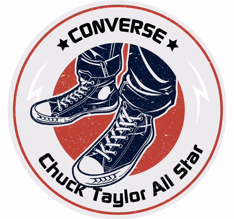 Dessous de verre vintage design graphique sneakers - TenStickers