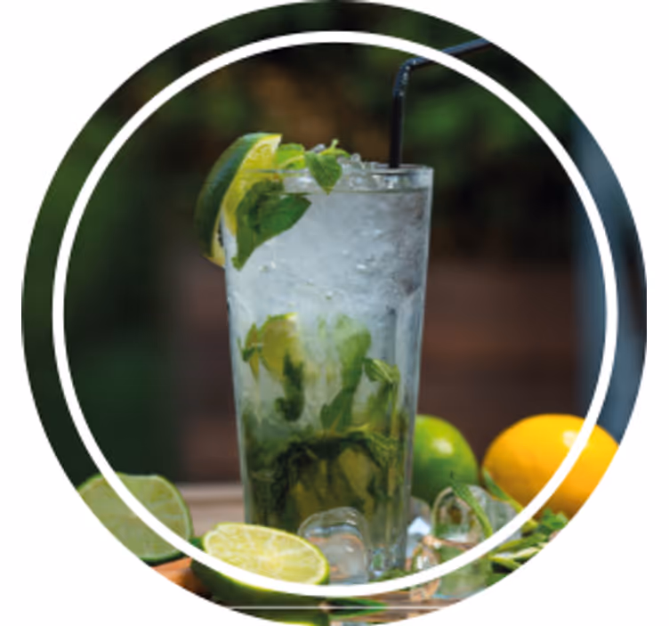Dessous de verre moderne boisson mentholée rafraîchissante - TenStickers