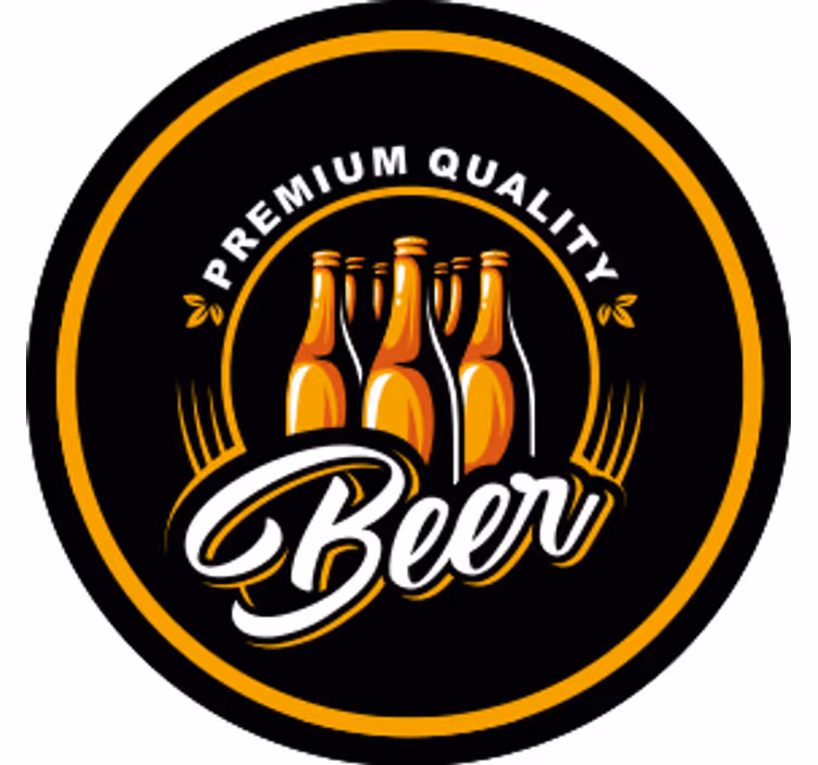 Dessous de verre bière Écusson de qualité premium - TenStickers