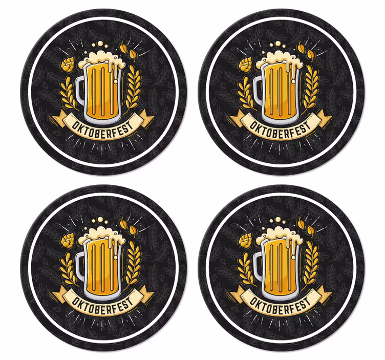 Dessous de verre biere Fête de la bière oktoberfest - TenStickers