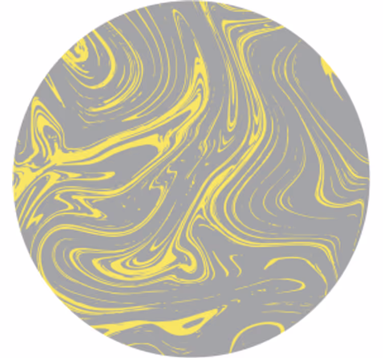 Dessous de verre motifs jaunes tourbillonnants - TenStickers