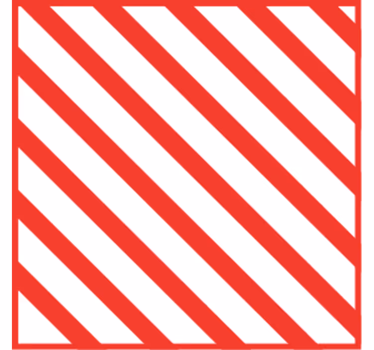 Dessous de verre motif rayé rouge - TenStickers