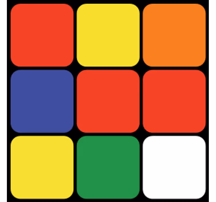 Dessous de verre geek arrangement carré coloré - TenStickers