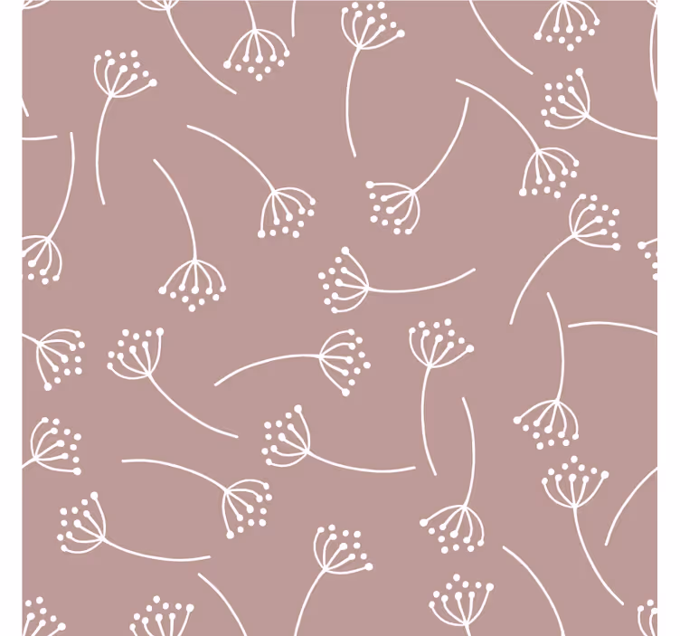 Dessous de verre motif art linéaire floral - TenStickers