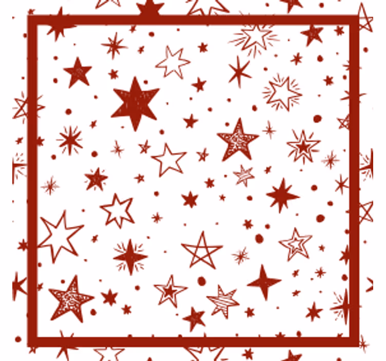 Dessous de verre noël motif étoilé des fêtes - TenStickers