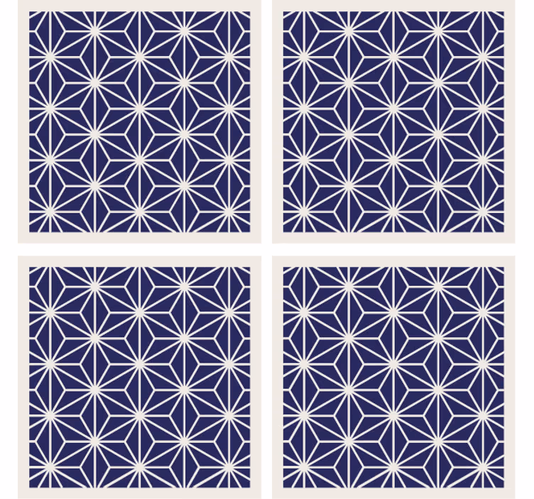 Dessous de verre finition texturée géométrique - TenStickers