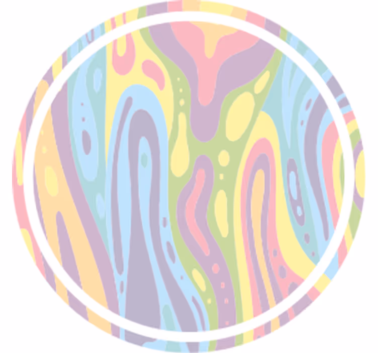 Dessous de verre motif pastel ondulé - TenStickers