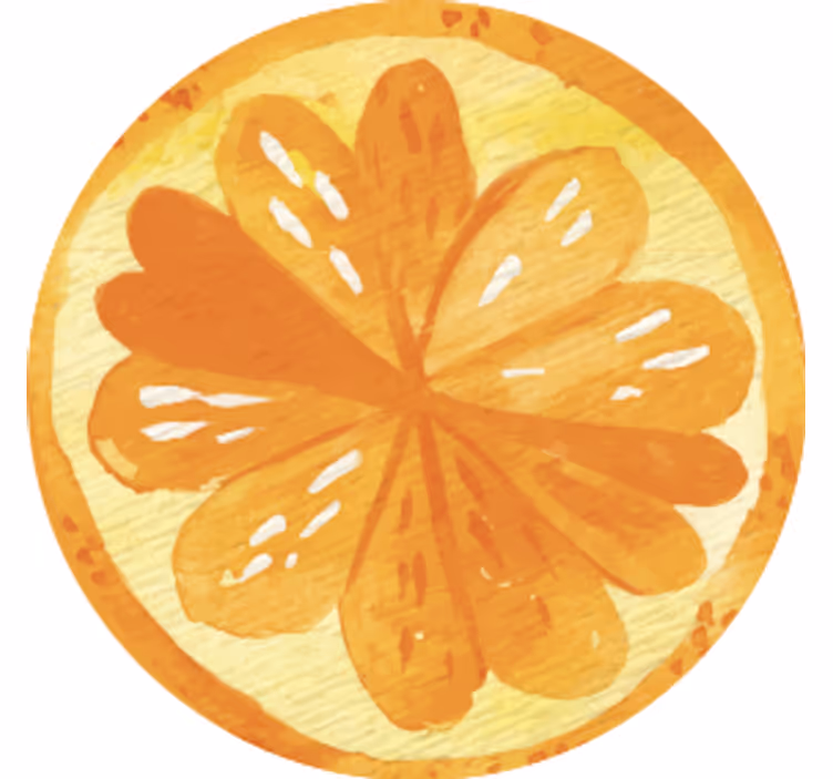 Dessous de verre concepts de tranches d'agrumes - TenStickers
