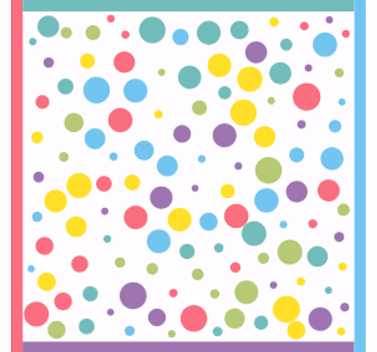 Dessous de verre moderne motif à pois colorés - TenStickers