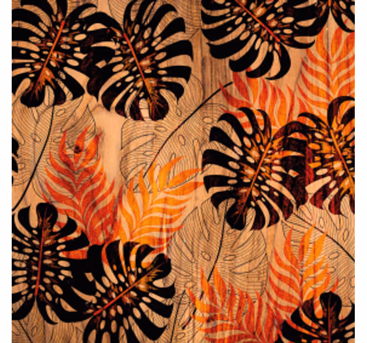 Dessous de verre motif feuillage tropical - TenStickers