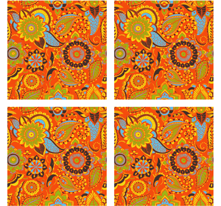 Dessous de verre geek motif botanique vibrant - TenStickers
