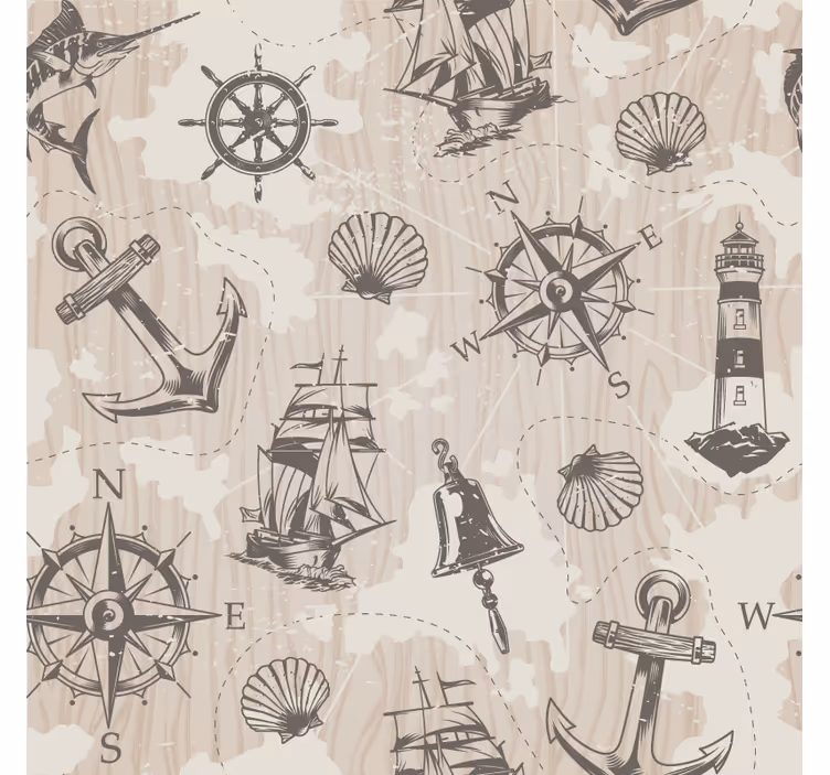 Dessous de verre geek motifs marins - TenStickers