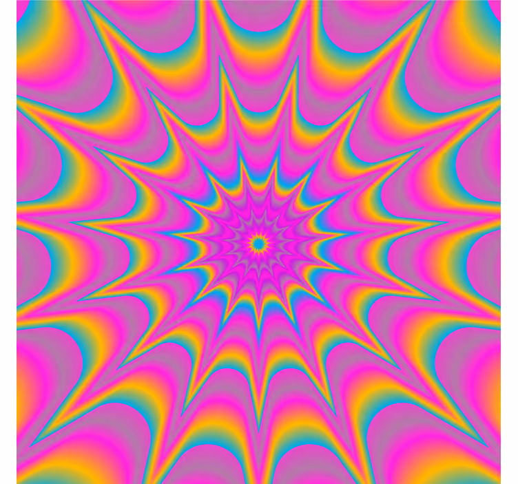 Dessous de verre geek motif spirale vibrant - TenStickers