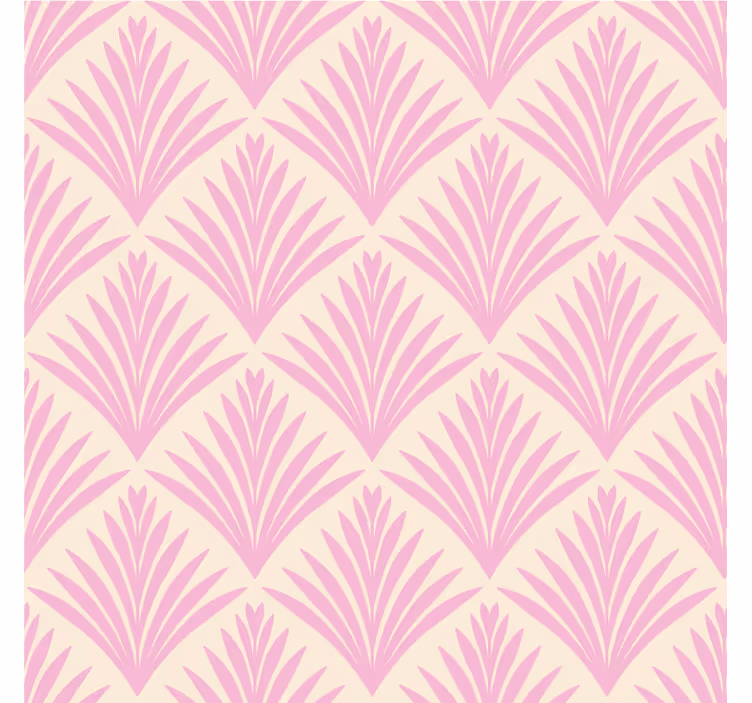 Dessous de verre motif feuilles rose pâle - TenStickers
