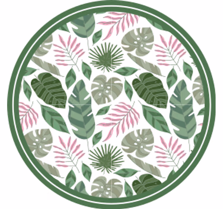 Dessous de verre bière concept feuilles tropicales - TenStickers