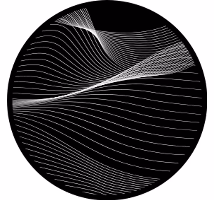 Dessous de verre geek lignes de mouvement fluide - TenStickers