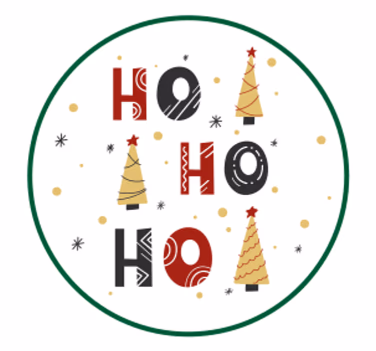 Dessous de verre noël arbres de noël festifs - TenStickers