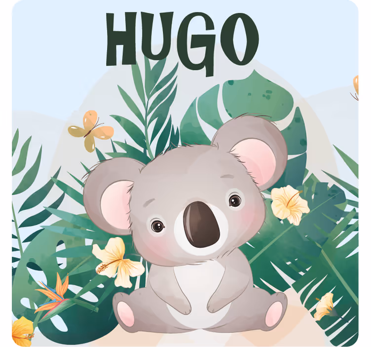 Dessous de verre personnalisable koala adorable - TenStickers