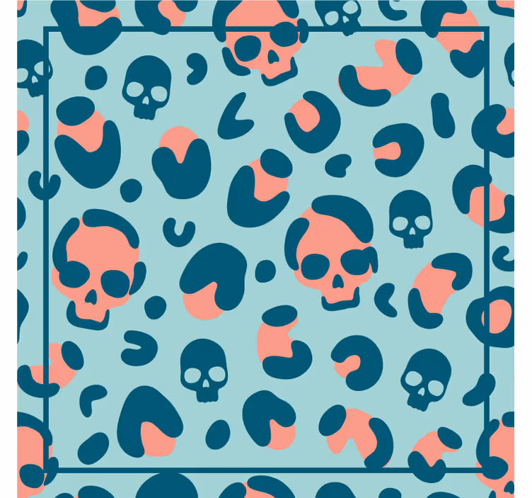 Dessous de verre geek géométrie à motifs crâne - TenStickers