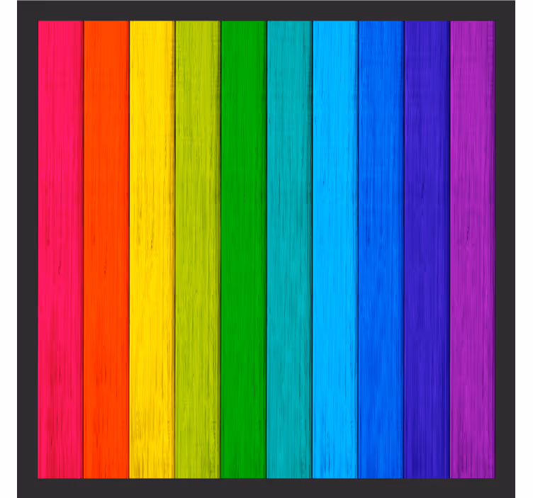 Dessous de verre rayures de couleurs vives - TenStickers